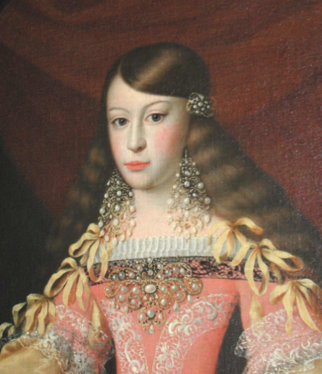 1682 (after) María Josefa von Harrach, German noblewoman who was a menina (Lady-in-waiting) to Maria Anna of Austria, Queen of Spain by ? (Hradek Nechanic, Czech Republic) angle corrected