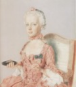 1762 Marie Antoinette at about age seven by Jean-Etienne Liotard (Musee d'art, Geneva)
