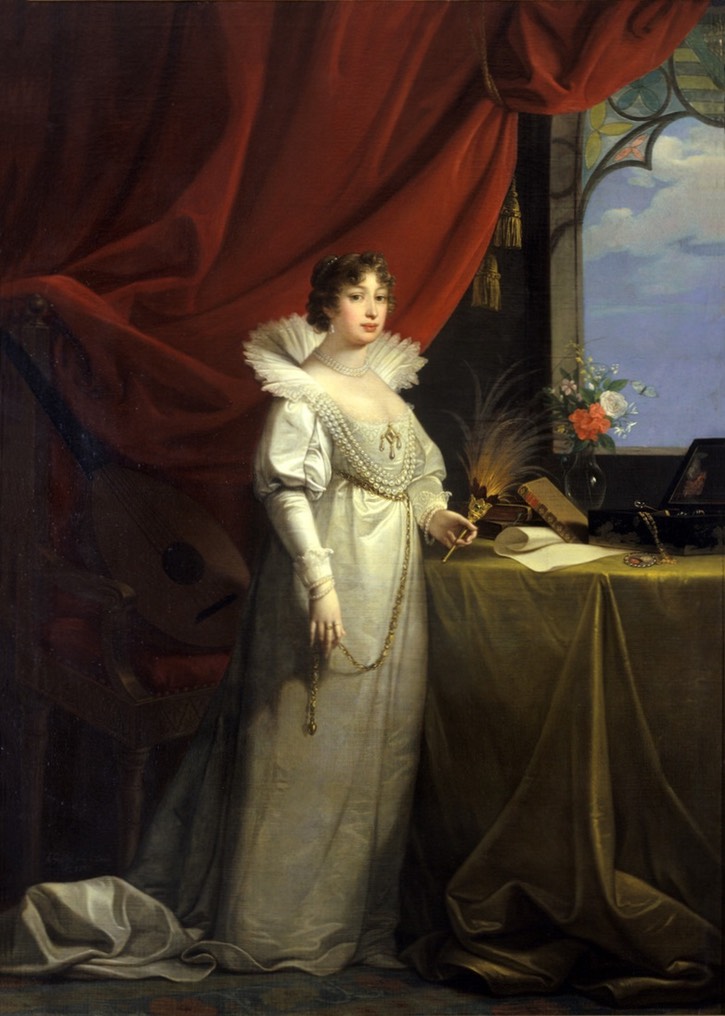 1804 Duchess Karoline Amalie of Hesse Kassel by Josef Maria Grassi (Winterpalais - Gotha, Thuringen, Germany) Wm UPGRADE