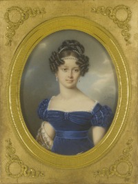 1823 Henrietta, Archduchess of Austria, Duchess of Teschen, née Princess of Nassau-Weilburg (1797-1829) by Friedrich Johann Gottlieb Lieder (auctioned by Sotheby's)