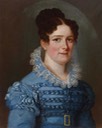 1824 Friederike Dorothea von Baden, Königin von Schweden by Franz Seraph Stirnbrand (probably auctioned by Kunst- und Auktionshaus Döbritz) Wm despot decrack