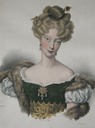 1827 Princess Mary Caroline, Duchesse de Berry print after Charles Rauchine
