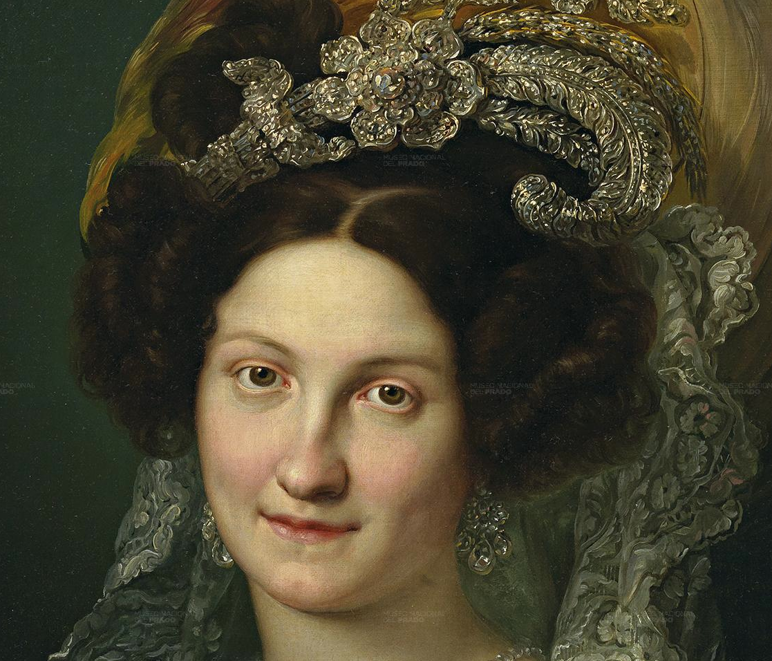 Keywords: 1830, López y Portaña, María Cristina de Napoles, Borbone family, ... - 1830-maria-cristina-by-6