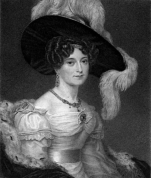 1832 Victoria, Ducesa de Kent din Cartea lui Fisher vechi Schita Cameră de Letitia Elizabeth Landon Wm