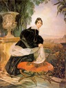 1833-1835 Princess Elizaveta Saltykova by Karl Brullov (location unknown to gogm)