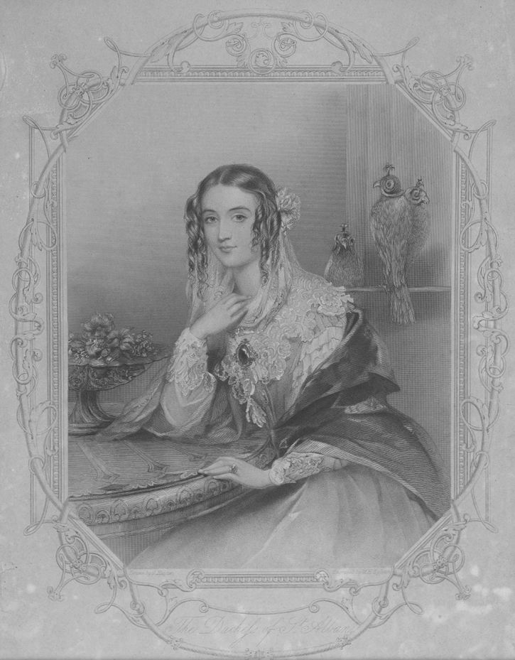 1841 (published) Elizabeth Catherine Gubbins, Viscountess St Albans by John Hayter (National Galleries of Scotland - Edinburgh, UK) From the museum's Web site
