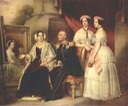 1847-1848 Duke Joseph von Sachsen-Altenburg family portrait by Joseph Karl Stieler (Hermitage)