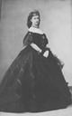 1862 Sisi wearing a dark dress without a veil