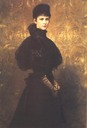 1899 Posthumous "Kniestück" portrait of Queen Elisabeth by Gyula Benczúr (Hungarian National Gallery, Budapest)