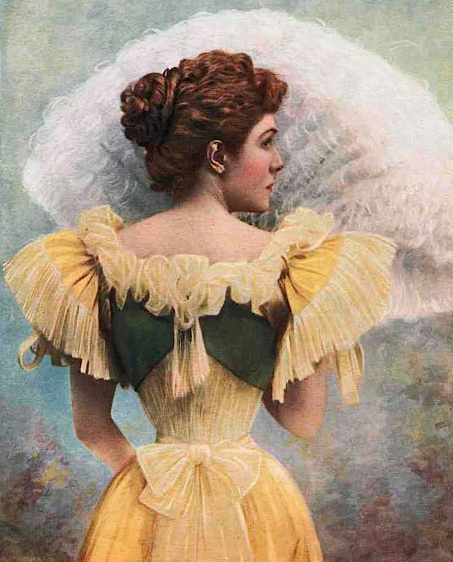 1902 Infanta Eulalia Picture holding fan