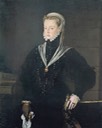 ca. 1557 Juana of Austria, Princess of Portugal by Alonso Sánchez Coello (Museo de Bellas Artes de Bilbao - Bilbao, Vizcaya Spain)