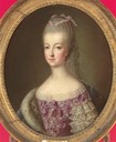 ca. 1770 Marie Antoinette by Joseph Ducreux (Versailles) Photo - Gerard Blot