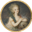ca. 1780-1785 Marie Antoinette, Königin von Frankreich (?) by Ignazio Pio Vittoriano Campana (Tansey Miniatures Foundation collection, Bomann-Museum - Celle, Niedersachsen, Germany) From tansey-miniatures.com/sammlung