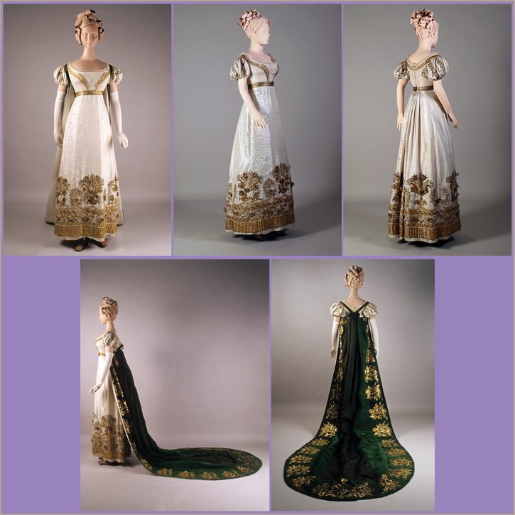 ca. 1815 English court dress (Kent State University Museum - Kent, Ohio, USA) From kentstateuniversitymuseum.wordpress.com-2014-09-26-gold-embroidery-on-a-court-dress-and-train-#jp-carousel-1164
