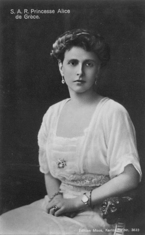 ca. 1906 Princess Alice of Greece, née Princess of Battenberg detint