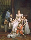 1808 Caroline Murat, Queen of Naples, and Her Children by François Pascal Simon Gérard (Fontainebleau)