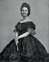 Empress Carlota wearing dark dress