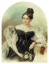 Elena G. Chertkova (1800 - 1832), daughter of Baron G. Stroganov by Pyotr Fyodorovich Sokolov (State Tretyakov Gallery - Moskva Russia)