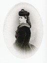 ca. 1865 Empress Elisabeth dressed for the cold by Emil Rabending
