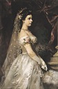 Empress Elisabeth wearing a pre-cage crinoline court dress by ? (location unknown to gogm)