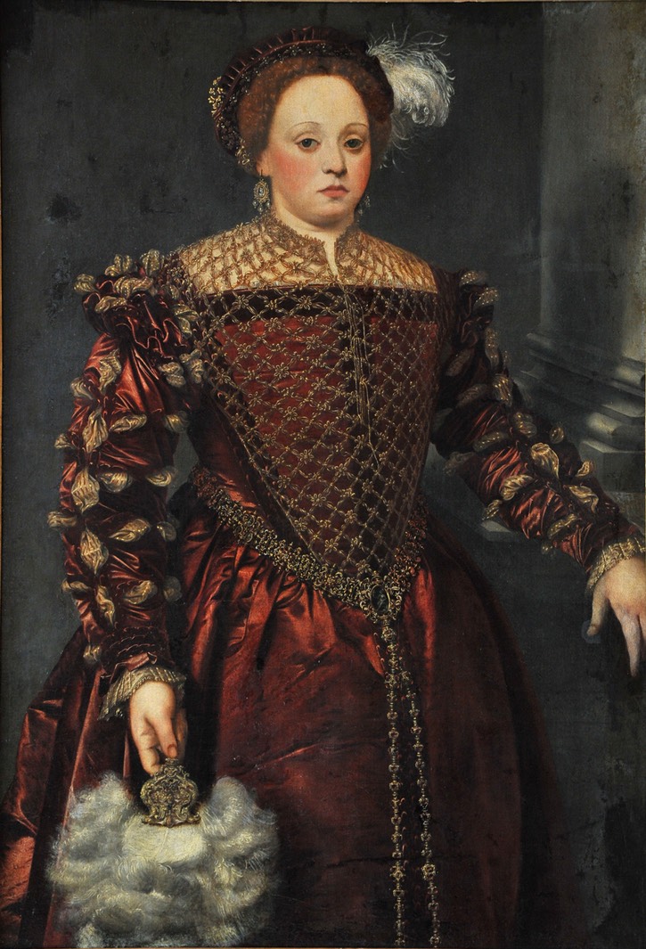 Lady by Italian anonymous (location ?) From history-of-fashion.tumblr.com/post/160304389939/anonymous-artist-active-in-the-16th-century-in