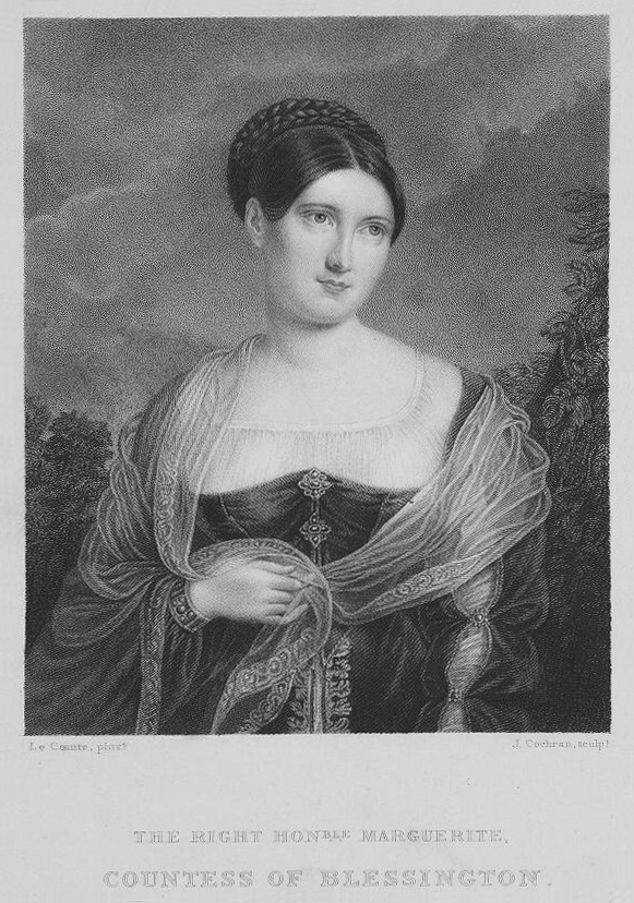 Marguerite, Countess of Blessington by John Cochran after Le Commte (National Library of Ireland - Dublin Ireland)