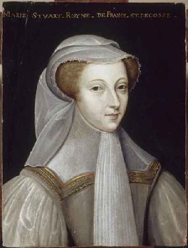 Mary, Queen of Scots, great-greanddaughter of Princess Margaret Tudor by ? (location ?) Lisby X 2