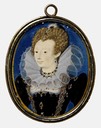 Probably Penelope Devereux, daughter of Lettice Knollys, great-granddaughter of Mary Boleyn