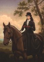 Sisi wearing a riding dress riding horse by ? (location unknown to gogm)