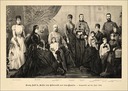 1888 Print of Empress Elisabeth's family