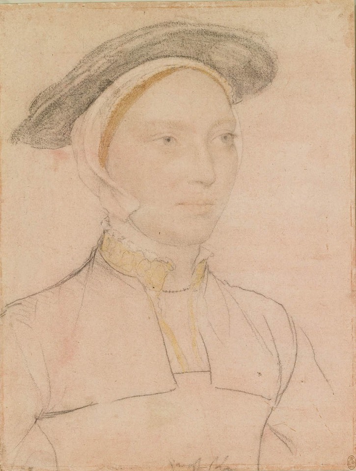 ca. 1532-1543 Thought to be Anne Parr by Hans Holbein the Younger (Royal Collection) Wm