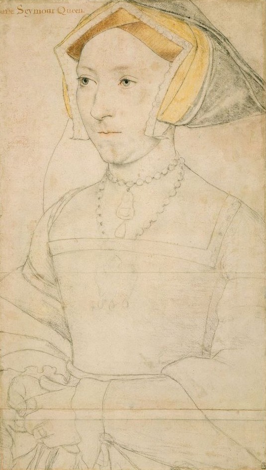 1536-1537 Queen Jane Seymour by Hans Holbein the Younger (Royal Collection) From pinterest.com:annelisabeth l:tudor: trimmed