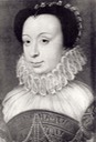 1575 French Lady, Renée de France by François Clouet (looted from Poland by Nazis) Wm