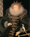 1585 "Ermine" portrait by Nicholas Hilliard (Hatfield House, Hatfield UK)
