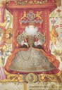ca. 1585 Ashbourne Charter by Nicholas Hilliard (Queen Elizabeth's Grammer School, Ashbourne)