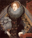 1585ca. Elizabeth I with a fan by ? (National Portrait Gallery, London)