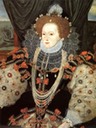 ca. 1588-1589 "Armada" portrait by George Gower (detail) (private collection)