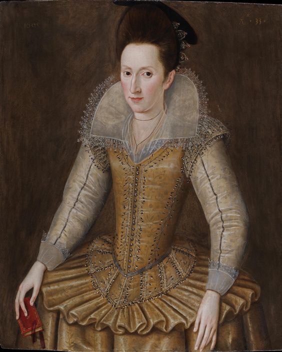 1605 Mary Senhouse attributed to Robert Peake (Weiss Gallery) From pinterest.com:jkrystyna82:16th-17th-century-rebatos-standing-collars: