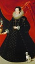 1623-1624 Eleonora Gonzaga in black by Justus Sustermans (Kunsthistorisches Museum - Wien Austria)
