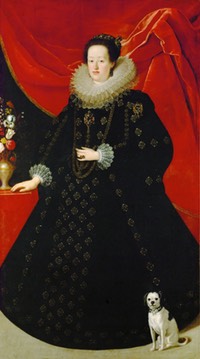 1623-1624 Eleonora Gonzaga in black by Justus Sustermans (Kunsthistorisches Museum - Wien Austria) From forum.artinvestment.ru