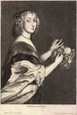1652 Mrs Killigrew by Wenceslas Hollar after van Dyck