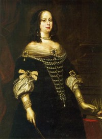 1655 Vittoria della Rovere, Grand Duchess of Tuscany by ? (Galleria degli Uffizi - Firenze, Toscana Italy) From kleio.org:en:history:famtree:medici:5573