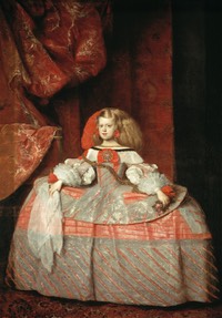 1665 La infanta Margarita de Austria by Juan Bautista Martínez del Mazo (Colección Real via Museo Nacional del Prado - Madrid, Spain) AR