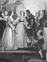 "1670" King Charles II of England meeting his sister Duchess Henrietta of Orleans at Dover