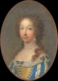1685 Marie Anne Victoire, Dauphine of France by Jean Marie Ribou (location unknown to gogm) Wp
