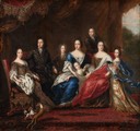 1691 Charles XI’s family with relatives from the Duchy Holstein-Gottorp by David Klöcker Ehrenstrahl (Livrustkammaren - Stockholm Sweden)