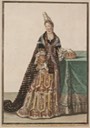 1695 Olympe Mancini, comtesse de Soissons in Fontanges headdress