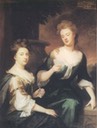 1702 Sarah Jennings and Barbara Villiers by Sir Godfrey Kneller (location unknown to gogm)