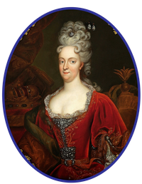 1710 Duquesa Wilhelmine Amalie von Braunschweig-Lüneburg-Kalenberg, by ? (location ?) From internationalportraitgallery .blogspot.com-2014 12 01 archive.html shadows
