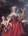 1730 Marquise de Gueydan as Flora by Nicolas de Largillière (Musée Granee - Aix-en-Provence France)